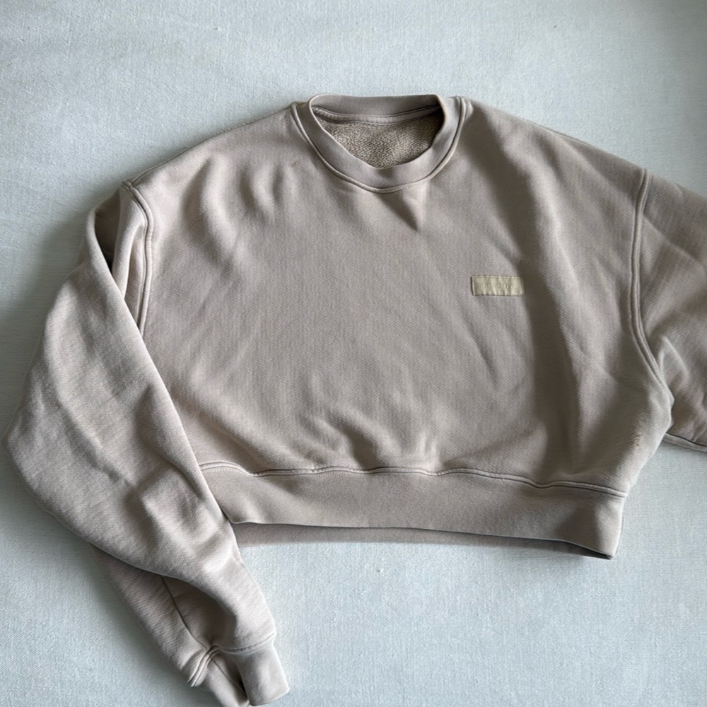 Set active cropped crew sweatshirt